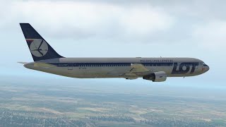 LOT Flight 16  Landing Animation XPlane 11 [upl. by Ashleigh]