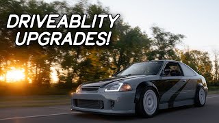 Widebody Civic Keeps Getting Better  Swift Springs New Tires and More [upl. by Kirt]