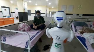 Civil Hospital Rajkot Deployed Robots to Help Staff funded by LampT Larsen Toubro Limited Clubfirst [upl. by Hannon]