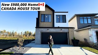 New Modern Custom Home in Edmonton for 980000  Complete House Tour  Canada Home Tour [upl. by Nylasoj]