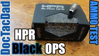 Ammo Test  HPR Black OPS 9mm 85gr OTF  Clear Ballistics Gel [upl. by Manwell]