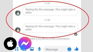 Fix Messenger Waiting for this Message This might take a while Error Problem On iPhone [upl. by Haelam]