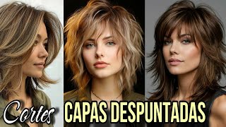 CORTES en CAPAS DESPUNTADAS con PUNTAS HACIA AFUERA 💇‍♀️ Para Generar Movimiento y Dinamismo al Pelo [upl. by Ahseret]