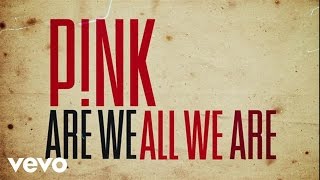 Pnk  Are We All We Are Official Lyric Video [upl. by Noonberg]