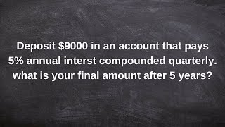 Calculating the compound interest of an investment [upl. by Alica989]