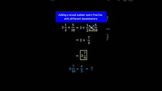 3 12  518   Add the Mixed number and the Fraction with unlike denominators  Prealgebra [upl. by Fox454]