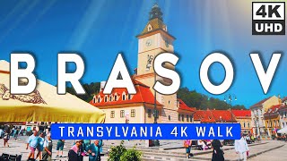 BRASOV ROMANIA 🇷🇴 Walking Tour of a Beautiful Transylvanian City 4k60 UHD Binaural Captions [upl. by Mur612]