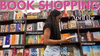 Lets go book shopping  April TBR 📚🎀✨ [upl. by Ociral]