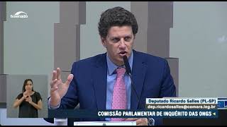 Ao vivo CPI das ONGs vota requerimentos e ouve exministro Ricardo Salles  15823 [upl. by Gerita]