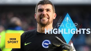 Highlights Millwall 22 Brighton 45 pens  FA Cup  BBC Sport [upl. by Iy740]