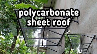 polycarbonate sheet roof [upl. by Kceb]