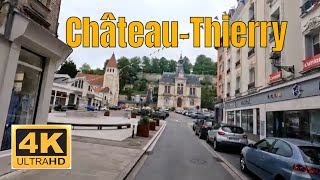 Discover the city of ChâteauThierry  Driving French region [upl. by Oratnek]