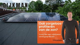 Zorgeloos opgeleverd  12 zonnepanelen op een schuin bitumen dak [upl. by Magnum]