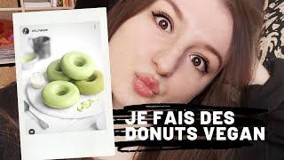 Jessaye de faire des donuts vegan au pandan  by Plantbased baking with Mei ft my thai boyfriend [upl. by Jemina]