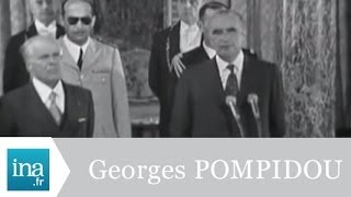 Georges Pompidou reçoit Habib Bourguiba à lElysée  Archive vidéo INA [upl. by Courtland]