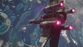 Rogue One A Star Wars Story 2016  Rebel Fleet Arrives [upl. by Anirtac]