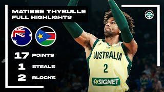 MATISSE THYBULLE BALLS OUT 17PTS vs SOUTH SUDAN FULL HIGHLIGHTS [upl. by Lyrej127]