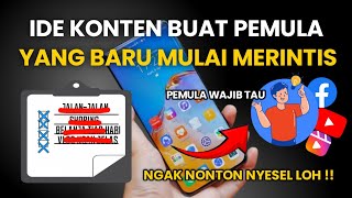 IDE KONTEN FB PRO BUAT PEMULA YANG BARU MULAI MERITIS [upl. by Guarino385]