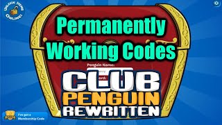 Permanently Working Codes  Club Penguin Rewritten [upl. by Bridget]