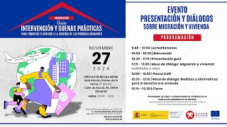 Presentación de la Guía de Intervención y Buenas Prácticas Promoviendo el Derecho a la Vivienda [upl. by Wurtz799]