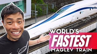 Riding the World’s Fastest Maglev Train in Japan [upl. by Nomelc983]