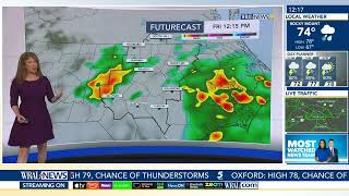 WRAL Weather Alert Day Steady rain brings flood threat for Friday [upl. by Corbie]