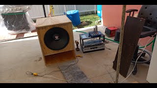 Rockville RVP18W4 18 inch Subwoofer BASS TEST [upl. by Hanikahs]