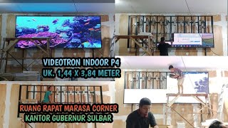 VIDEOTRON INDOOR P4 188 X 384 M MARASA CORNER KANTOR GUBERNUR SULBAR [upl. by Ociral]