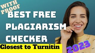 Best free Online plagiarism checker 2023  detector research paper closest to Turnitin how to check [upl. by Bartel377]