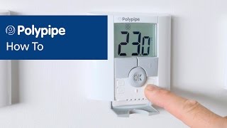 Pairing Dial and Digital Thermostats  Polypipe Underfloor Heating [upl. by Aicelf]