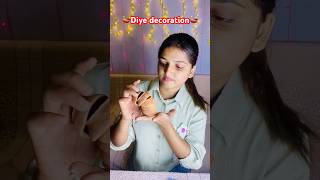 Diye decoration with watercolours🥰diwalispecial diyarangoli diyadecoration viralvideo [upl. by Arney185]