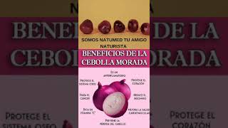 BENEFICIOS DE LA CEBOLLA MORADA jueves health tips natural shortvideo shorts viralvideos fyp [upl. by Lindgren]