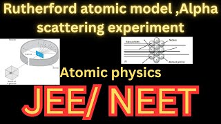 Rutherford atomic model alpha scattering experiment impact parameterdistance of closest approach [upl. by Ennyroc]