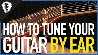 How To Tune Your Guitar By Ear  Free Guitar Lessons [upl. by Brookes]