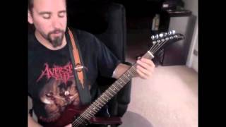 Nile  Utterances of the Crawling Dead Guitar Lesson [upl. by Karlotta]