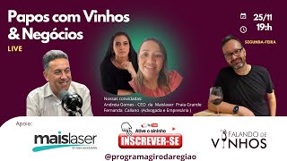 🎙️ Novo Episódio de quotPapos com Vinhos e Negóciosquot 🍷✨ [upl. by Orman]