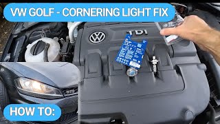 VW Golf Mk7 Cornering Lights AFS Error Fix  plus an unexpected bonus fix [upl. by Bernete290]