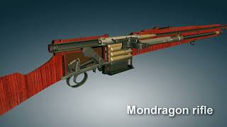 Mondragon semiautomatic rifle  straightpull boltaction rifle  3dGun [upl. by Michaela]