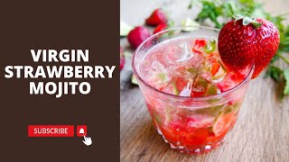 Virgin Strawberry Mojito Recipe  How to Make Strawberry Mojito  Tarannum Fakih [upl. by Akemor]