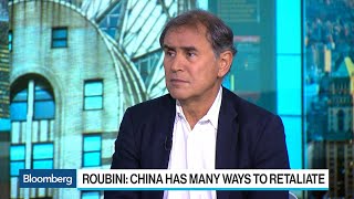 Roubini Sees Many Ways China Can Retaliate to US Tariffs [upl. by Oiceladni]