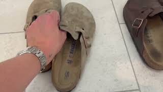 Birkenstock Boston Suede Taupe I Fast becoming my favourite shoes [upl. by Hull]