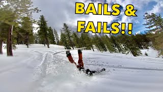 Snowboarding BAILS amp OUTTAKES 2020 CRAZY SKETCHY amp INSANE [upl. by Kauffman730]