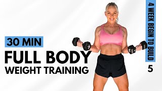 DAY 5  FULL BODY Workout to Build Muscle  Weight Training for Women Over 40 [upl. by Enahpets]