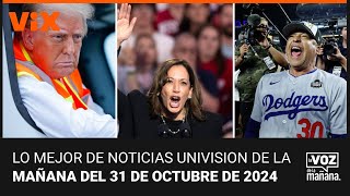 Lo mejor de Noticias Univision de la mañana  jueves 31 de octubre de 2024 [upl. by Juan]