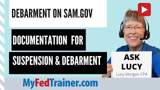 How to Determine Debarment on SAMgov Required Grant Documentation [upl. by Carmelo]