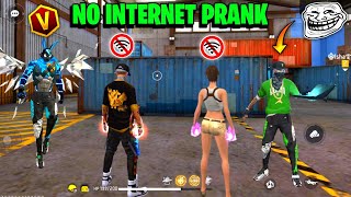 No Internet Prank With Random Subscriber 🥺 Samne आया V Badge 😱 Galat हुआ Mere साथ 😭Garena Free Fire [upl. by Magdala]