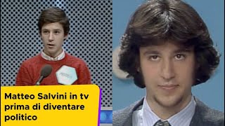 Tutte le apparizioni TV di Matteo Salvini prima di diventare politico [upl. by Notyrb]