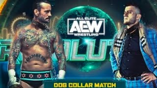 Cm Punk vs MJF Dog collar Match Highlightscmpunk mjf aew [upl. by Ettelra]