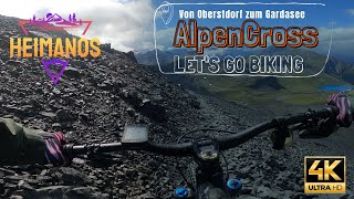 Einsam in den Bergen  Solo Alpenüberquerung mit dem Mountainbike  4K [upl. by Namzzaj]