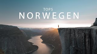 Die 5 schönsten Orte  Norwegen Roadtrip Hotspots amp Geheimtipps [upl. by Drof]